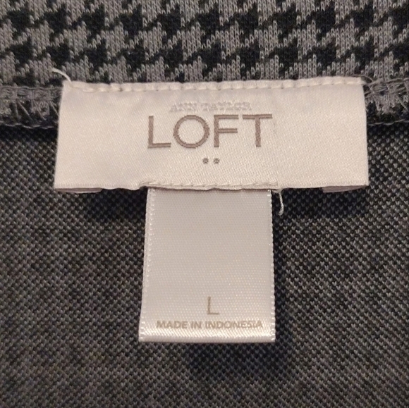 Loft - Houndstooth Pencil Skirt - Picture 8 of 10